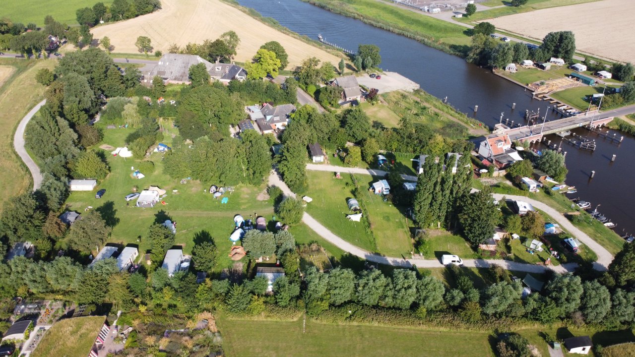 Luchtfoto Camping Reitdiep
